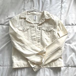 Cream Denim Jacket